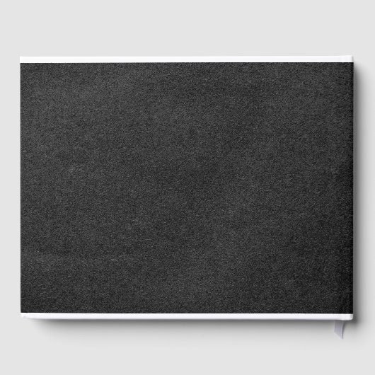 Rustikale Elegante Wirble Skriptfamilie Hochzeit Gästebuch (Rückseite)