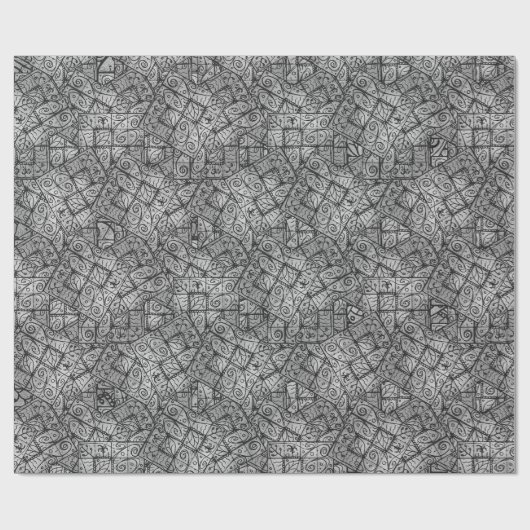 Rustikale Eleganz Abstrakte Komposition Geschenkpapier (Flach)