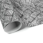 Rustikale Eleganz Abstrakte Komposition Geschenkpapier (Rolleneckpunkt)