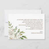 Rustikale Eleganz Danke Karte (Rückseite)