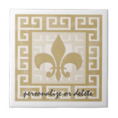 Rustikale Eleganz-Lilien-griechisches Fliese (Vorderseite)