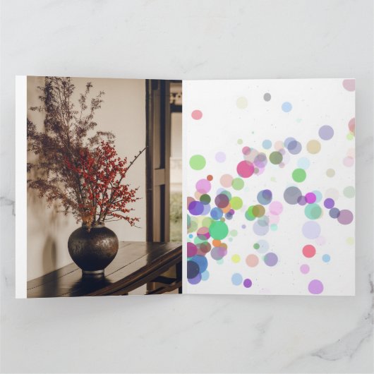 "Rustikale Eleganz - Natur in einer Vase" Karte (Innenseite)