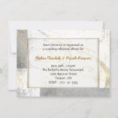 Rustikale Eleganz-Proben-Abendessen-Einladung Einladung (Vorderseite)