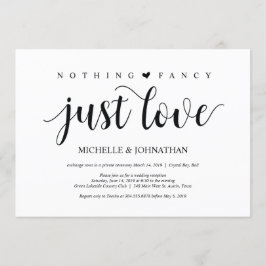 Rustikale Elopement Empfang Einladungskarte Einladung