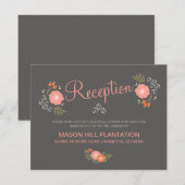 Rustikale Empfang-Karten Begleitkarte (Vorne/Hinten)