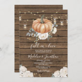 Rustikale Engagement-Partei in der Liebe fällt lei Einladung (Vorne/Hinten)