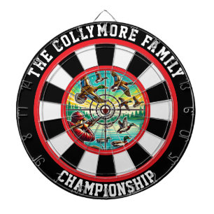 Rustikale Enten in bewegten Artwork Dartscheibe