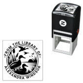 Rustikale Enten in der Bibliothek Reeds Buchname Permastempel (Beispiel)