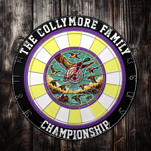 Rustikale Enten in Sky Design Dartscheibe