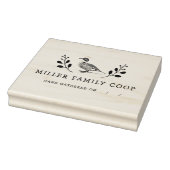 Rustikale Enteneier Briefmarke Gummistempel (Stempel)