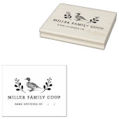 Rustikale Enteneier Briefmarke Gummistempel (Stempel)