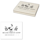 Rustikale Enteneier Briefmarke Gummistempel (Stempel)