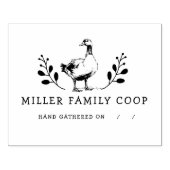 Rustikale Enteneier Briefmarke Gummistempel (Prägung)