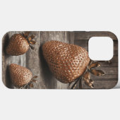 Rustikale Erdbeere Magnetphone Case (Rückseite (Horizontal))