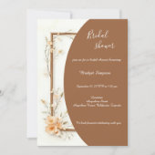 Rustikale Erdblume Harmonie bridal Einladung (Vorderseite)