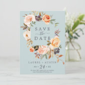 Rustikale Erde | ANKÜNDIGUNG DATUM FREIHALTEN (Stehend Vorderseite)