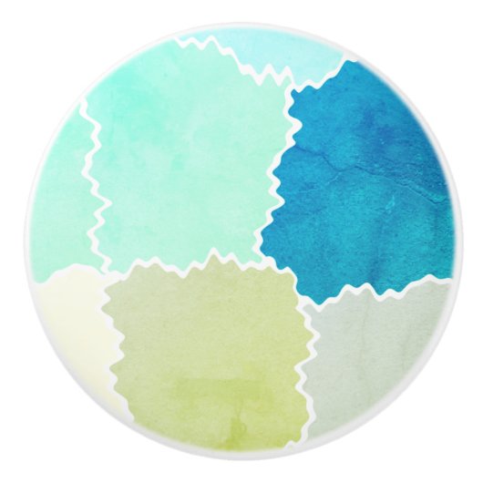 Rustikale Erde Keramikknauf (Vorderseite)