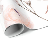 Rustikale Erde-Ton Boho-Blumen Geschenkverpackungs Geschenkpapier (Rolleneckpunkt)