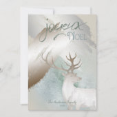 Rustikale ErdeTone Paint Strokes and Deh Christmas Einladung (Vorderseite)