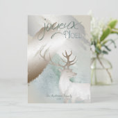 Rustikale ErdeTone Paint Strokes and Deh Christmas Einladung (Stehend Vorderseite)