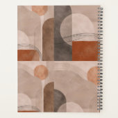 RUSTIKALE ERDIGE RETRO-FORMEN-STYLE-PLANNER PLANER (Rückseite)