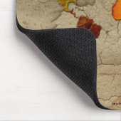 Rustikale Erdkarte Die Künstlerische Textur der We Mousepad (Ecke)