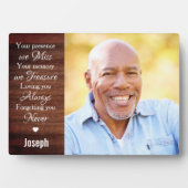 Rustikale Erinnerung an das benutzerdefinierte Fot Fotoplatte (Vorderseite)