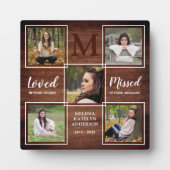 Rustikale Erinnerung an Fotocollage Achtung Fotoplatte (Vorderseite)