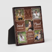 Rustikale Erinnerung an Fotocollage Achtung Fotoplatte (Vorderseite)