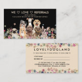 Rustikale Erinnerung für Haustiere Hunde Visitenkarte (Vorne/Hinten)