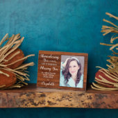 Rustikale Erinnerungserinnerungen Foto beibehalten Fotoplatte (Seite)