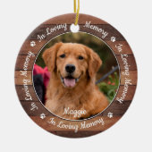 Rustikale Erinnerungsstunde-Foto-Gedenkstätte Keramik Ornament (Vorne)