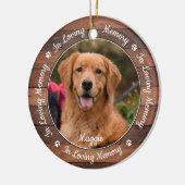 Rustikale Erinnerungsstunde-Foto-Gedenkstätte Keramik Ornament (Links)