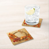 Rustikale Ernte: Ernte von Kranken Rechteckiger Pappuntersetzer (Vor Ort)