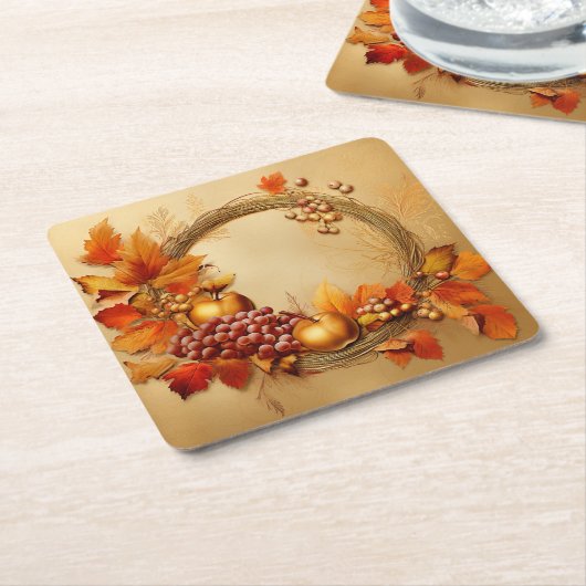 Rustikale Ernte: Ernte von Kranken Rechteckiger Pappuntersetzer (angewinkelt)