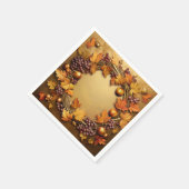 Rustikale Ernte: Ernte von Kranken Serviette (Ecke)