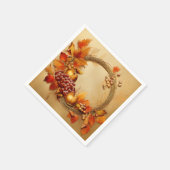 Rustikale Ernte: Ernte von Kranken Serviette (Ecke)