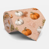 Rustikale Ernte Herbst - Pumpkins & Blätter Krawatte (Gerollt)