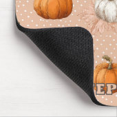 Rustikale Ernte Herbst - Pumpkins & Blätter Mousepad (Ecke)