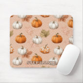 Rustikale Ernte Herbst - Pumpkins & Blätter Mousepad (Mit Mouse)