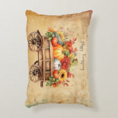 Rustikale Erntedank-Dekoration Accent Pillow Dekokissen (Vorderseite(Vertikal))