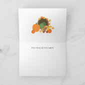 Rustikale Erntedank-Fülle Thanksgiving-Segen Karte (Innenseite)