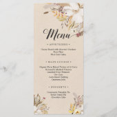 Rustikale Erntedank-Gebetskartendekoration Programm (Rückseite)