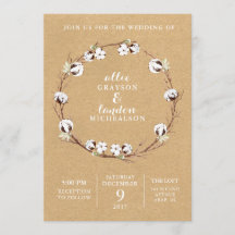 Rustikale Ernteeinladung