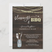 Rustikale Erste Kommunion / Bestätigung GRILLEN Pa Einladung (Vorderseite)