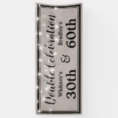 Rustikale Erwachsene Geburtstag Banner (Vertikal)