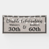 Rustikale Erwachsene Geburtstag Banner (Horizontal)