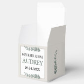 Rustikale Eukalyptus 2"b x 2"l x 2"h Geschenkschachtel (Geöffnet)