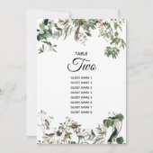 Rustikale Eukalyptus-Blätter Hochzeitskarte (Vorderseite)