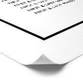 Rustikale Eukalyptus-Blätter Hochzeitstabelle Poster (Ecke)